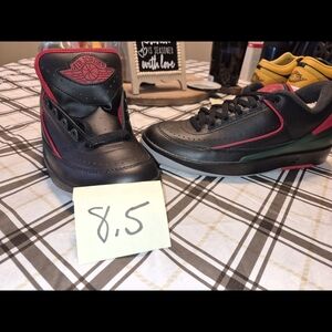Jordan Black and Red Men's Sneakers